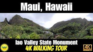 Maui Hawaii State Park - Iao Valley State Monument Walking Tour- Discover Maui's Beauty -  Easy Hike