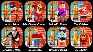 ESCAPE DA ANSIEDADE MALUCA |Anxiet Inside Police Prison,ROBLOX ESCAPE KILLER CLOWN'S CARNIVAL