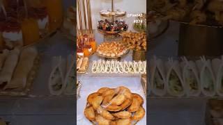 #074 party appetizer table idea #fingerfood #party #appetizer #weddingtable #foodaz