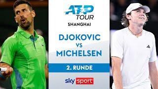 Djoković  vs. Michelsen  - Runde 2 | Rolex Shanghai Masters 2024 | Highlights - Sky Sport