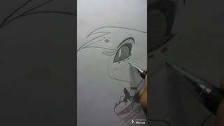 Drawing Angel Dust #hazbinhotel #angeldust #shorts #art