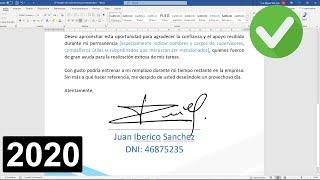 How to make a digital signature in Word