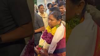 Telangana home Minister Seethakka at Secunderabad ujjaini Mahakali Temple #youtubeshorts