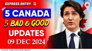 Canada 5 BAD & GOOD Updates! Express Entry, Immigration Backlog, Students & Border Crossings