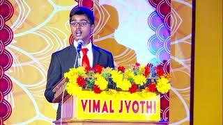 Vote of thanks | Best of the year 2018-2019 | English Speech | Vimal Jyothi Convent School