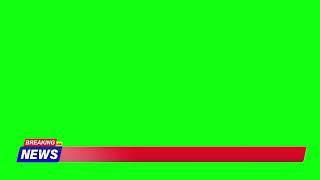 Breaking News Green Screen Ticker Bar | Free Video For CapCut &Kinemaster