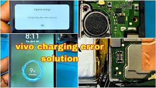 vivo unable to charge please contact our after sales service / vivo y22 charging error solution