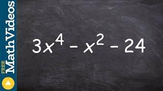 Factoring a trinomial to the fourth power using the ac method
