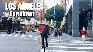 Los Angeles Walking Tour 4K |  California, USA | Walking in downtown Los Angeles | 2024