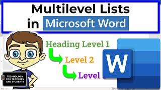 Multilevel Lists in Microsoft Word