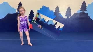 4 year old Addie does the Unicorn Floor Routine