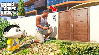 Shinchan and Franklin Found SECRET Room Near Franklin's BACKYARD in GTA 5!