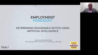 Employment Foresight | Reasonable Notice Webinar | Blue J Legal