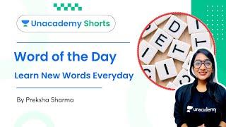 Word of the Day | Learn New Words Everyday | Preksha Sharma