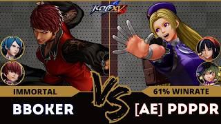 KOF XVBBOKER (Elisabeth/Vice/O.Chris) vs A.E PDPDR (Nakoruru/Hinako/Sylvie)Replay Match - 12/24