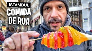 Provando 30 COMIDAS DE RUA em Istambul na Turquia  [Documentário Completo]