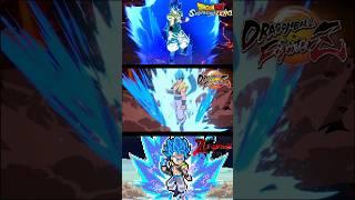 Gogeta Blue's Blue Meteor Attack Comparison In Games #dragonballfighterz #dragonballsparkingzero