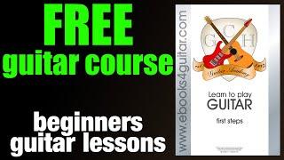 Learn how to play the guitar for FREE.  The GCH Guitar Academy First Steps beginners guitar course