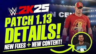 WWE 2K25 Patch 1.13: Full Details, New Content, Patch Notes, Fixes & More!