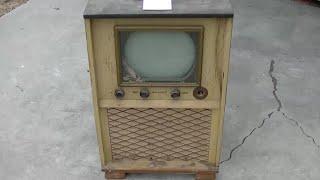 1949 Packard Bell Barn Find Television Resurrection for Debates Vintage 12 Inch TV Set Long Repair