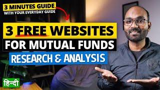 3 Free Websites For Mutual Funds Research, Shortlisting and Analysis | 3 Minutes Guide