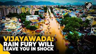 Drone visuals: Monsoon Mayhem in Andhra Pradesh| Rain fury in Vijayawada will leave you in shock