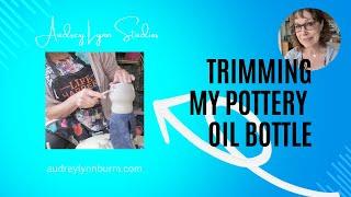 DEMO / MAKE-A-LONG, Trim an OLIVE OIL BOTTLE with me!, AS REQUESTED, 3 bottles, ONE GROOVED!