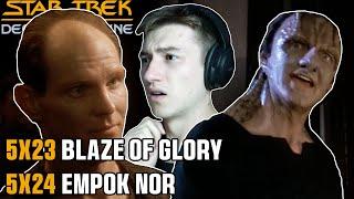 STAR TREK DS9 5x23/5x24 Blaze of Glory + Empok Nor REACTION | FIRST TIME WATCHING!!