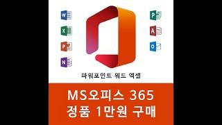 MS오피스 정품 1만원 미만으로 구매와 설치 , 엑셀 파워포인트 워드