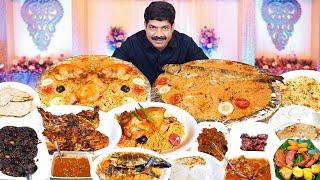 40ഓളം വെറൈറ്റി ഫുഡും കൂടെ ഞാനും   | Alhaja Grand Catering | Tasting Variety Food | Kishore Cooking