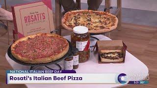 National Italian Beef Day: Rosati's Italian Beef Pizza