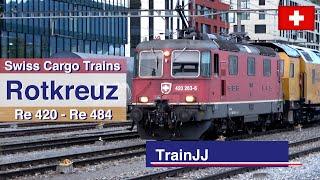 Swiss Cargo Trains | Rotkreuz Switzerland | SBB Cargo Re 420 - Re 484 - DB Br 185 | MFD Rail - DSV