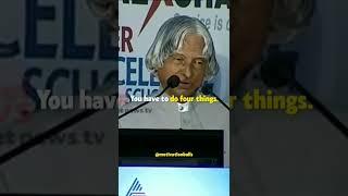 APJ Abdul Kalam's SUCCESS MANTRA for all the Students!