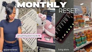 MONTHLY RESET … a week living ALONE in my 20s ! planning, hoco, solo days, hygiene shop, more