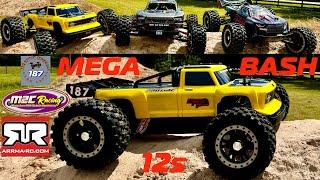 M2C's ARRMA MEGA OUTCAST XL12s