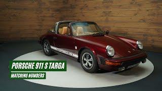 Porsche 911S Targa | Restored | Matching Numbers | 1975 -VIDEO- www.ERclassics.com