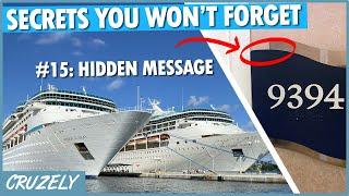 22 Cruise Secrets You'll NEVER Forget