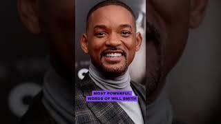 Most Powerful Words Of Will Smith. #shorts #willsmith #crazzylearning