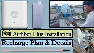 Jio Airfiber Plus Full Installation Setup.. 100 Mbps Speed Plan.. #jio #wifi #video