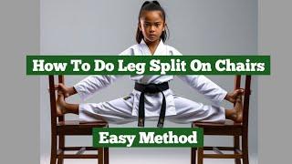 How To Do Leg Split On Chair | Leg Stretching On Chairs | Easy Method for beginners | Exercise