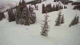 Vail Frontside skiing w/GoPro on a powder day