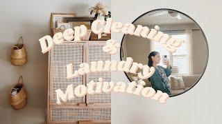 Deep Cleaning & Laundry Motivation | Apartment Reset | Hey Hannah Lee