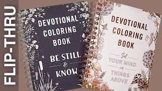 Devotional Coloring Books (Christian) | Flip-Through