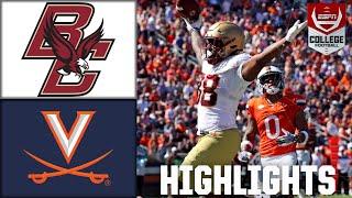 Boston College Eagles vs. Virginia Cavaliers | Full Game Highlights | ESPN College Football