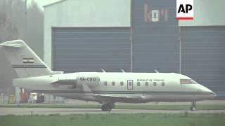 Gotovina and Markac at airport after their release by the ICTY