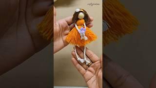 diy woolen art | doll making with yarn #diy #shorts #art