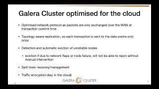 Master Galera Cluster Best Practices and New Features