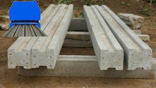 Precast concrete fence posts machine