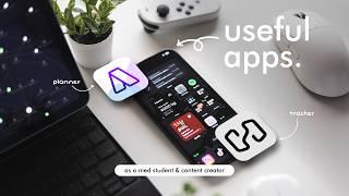 apps i ACTUALLY use to be productive as med student & content creator 2024