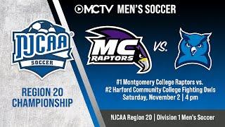 NJCAA Region 20 Men's Soccer Championship: MC Raptors vs. Harford/Hagerstown